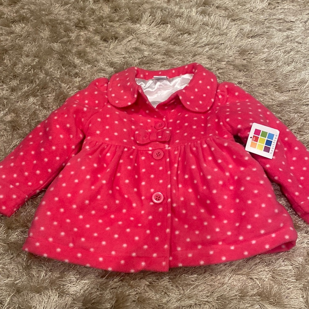 Girls Infant Polka Dot Jacket
